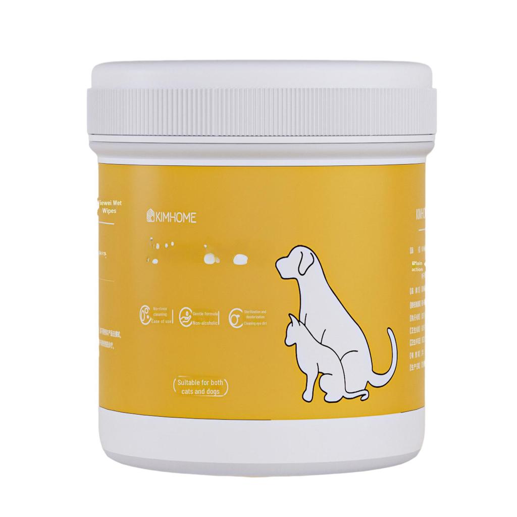 Lingettes et gants de toilettage jetables pour animaux de compagnie pour chats et chiens - Solution nettoyante et désodorisante sans lavage