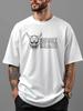 T-shirt oversize con stampa