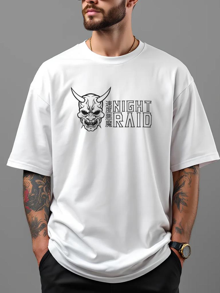 T-shirt oversize con stampa