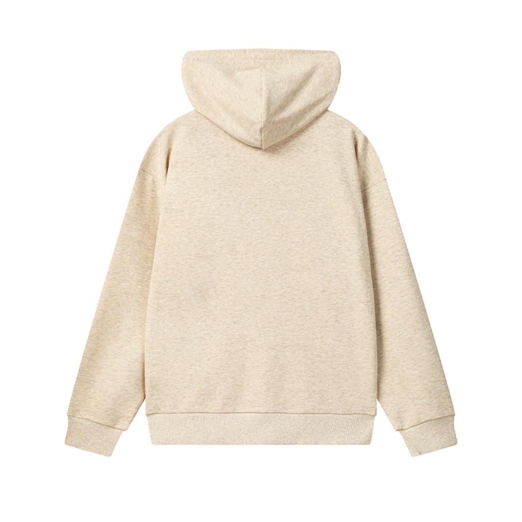 Fila Milano Series Trendy Classic Retro Casual Comfortable Versatile Hoodie Men Hoodies Wheat Flower-Gray F11M545202FBG