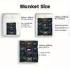Axolotl Collection 2D Flat Pattern Flannel Blanket, High Quality All Seasons, Home Decor, Warmth and Comfort, Perfect for Christmas Gifts.
