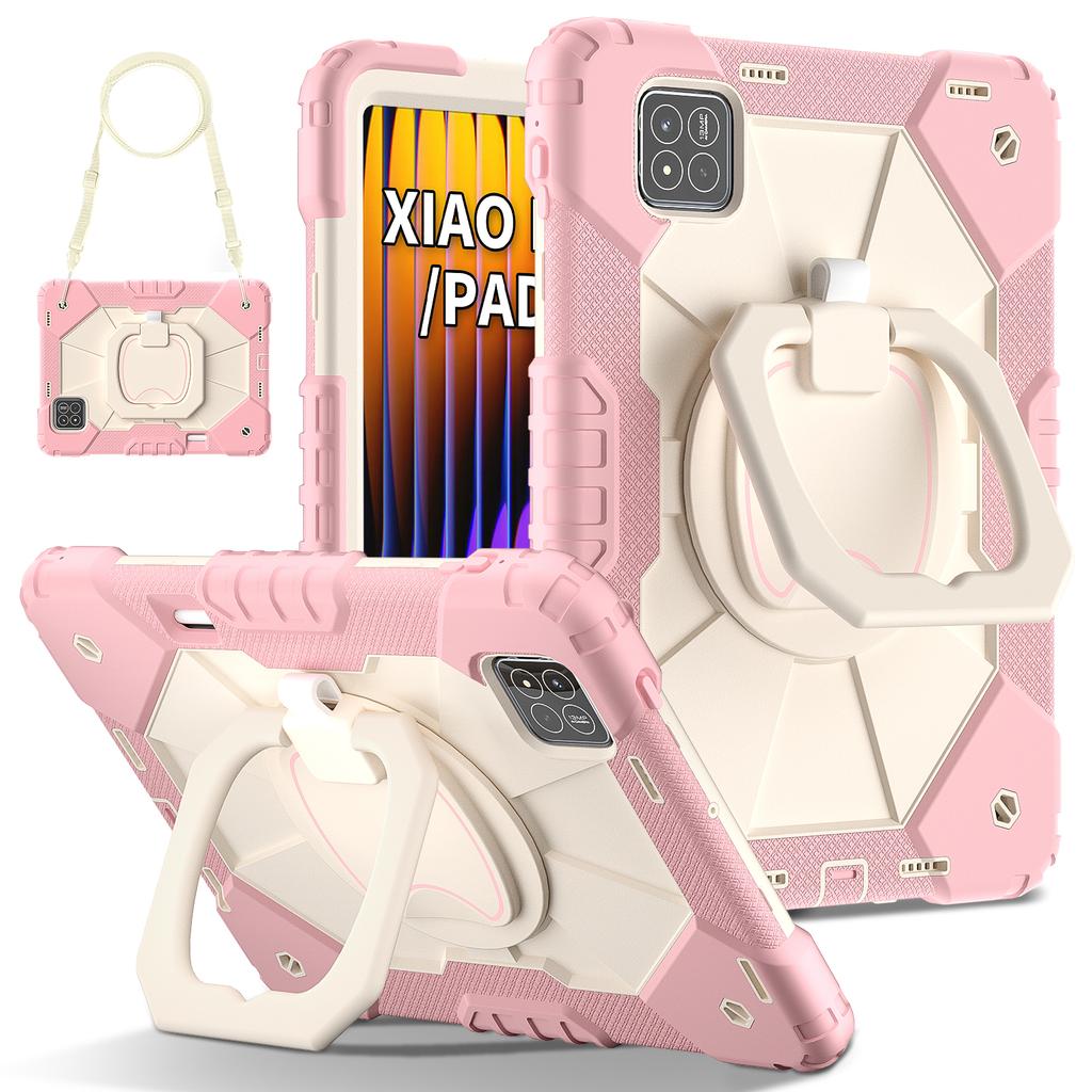 Pro pouzdro Xiaomi Pad 7 2025 11,2palcové silikonové+PC pancéřové pouzdro Pro Xiaomi Pad 7 Pro 11,2" kryt s otočným stojánkem na tablet