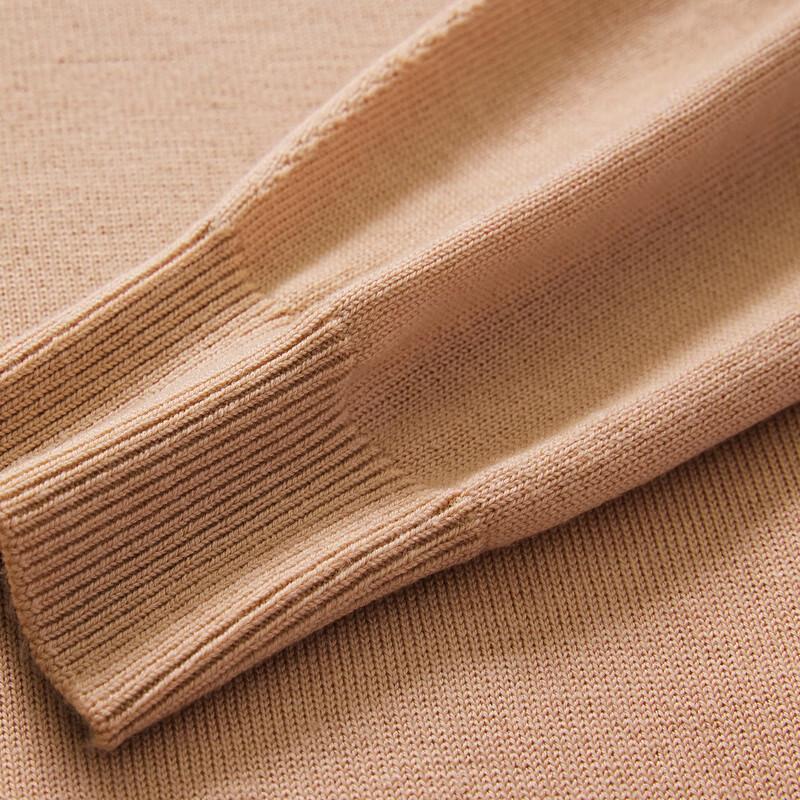 Jinjuan 100% Wool Semi-Turtleneck Sweater for Women