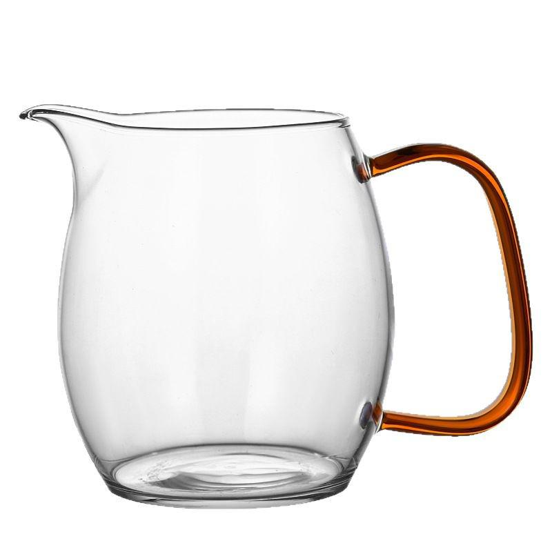 Side-Handle Borosilicate Glass Tea Separator - Heat-Resistant Gong Dao Bei for Kung Fu Tea Ceremony