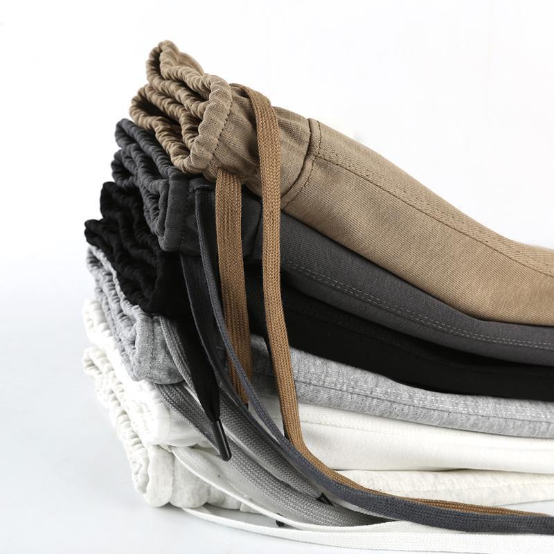 Unisex Hong Kong Style Cotton Blend Casual Sports Shorts, Plus Size, Summer Trend