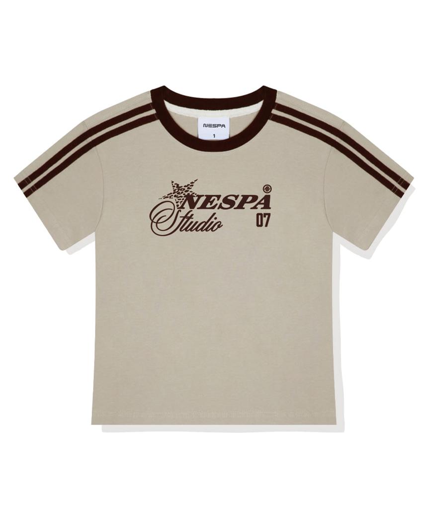Neseupaseutyudio Low-Key Semi-Crop Track Short Sleeve T-Shirt 6 Colors [Nsse_6003]