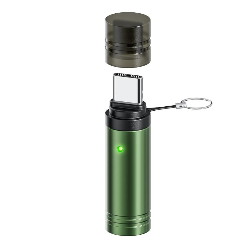 Mini Rechargeable Portable Wireless Ignition Press/Blow To Light Type-C Charging Compact Metal Design Mini