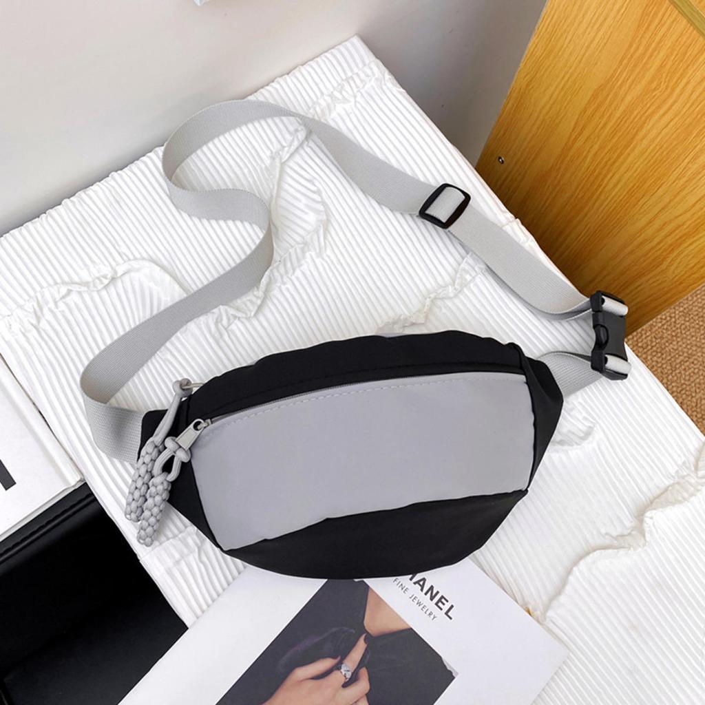 Banana Pouch Contrast Color Chest Bag Half Moon Bag Fanny Packs Crossbody Waist Pack Large Capcity Running Waist Pouch