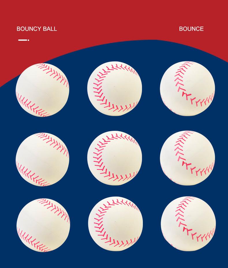 Three-Dimensional New High Elasticity Natural Rubber Hollow Simulation Baseball Toy For Children And Adults To Relieve Stress