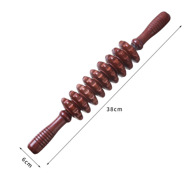 

Wooden Full-Body Meridian Massage Roller for Yoga and Fitness