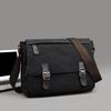Korean Canvas Messenger Bag: Trendy Large Capacity Shoulder Bag for Men, Students, and Camera Gear
