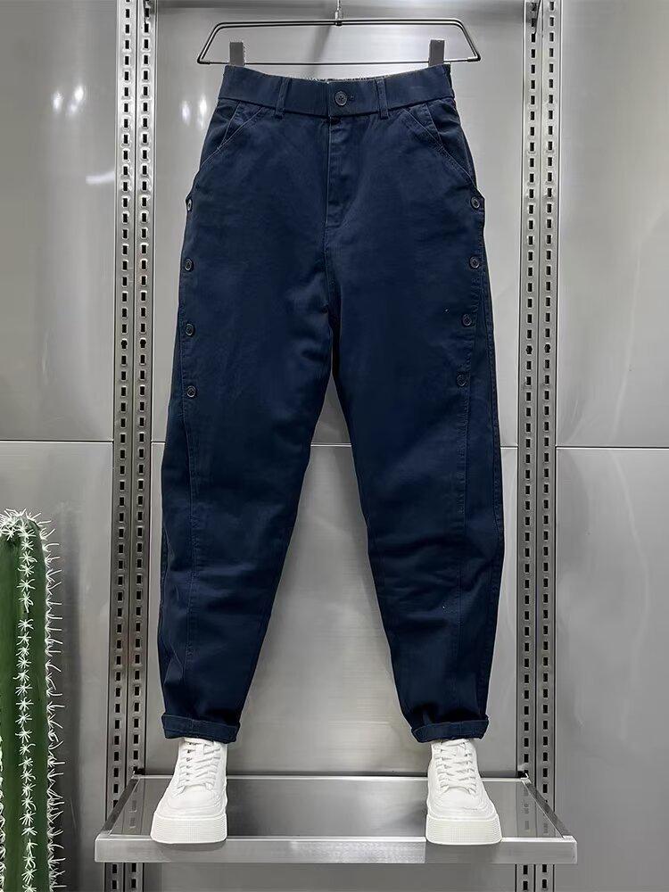 Men's Trendy Straight-Leg Casual Harem Pants - Spring & Autumn Collection