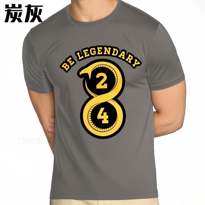 Fashion summer Teenagers tshirt Be Legendary Snake Number Two Four Short Sleeve Workout ONeck Tee shirt cotton teeshirt