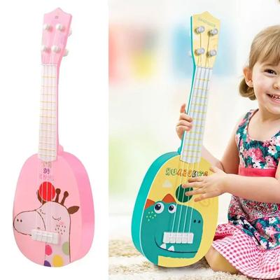 ילדים Ukulele צעצועים מוזיקליים 4 מיתרים גיטרה קטנה מונטסורי חינוך כלי נגינה צעצוע מוסיקאי מתנת למידה