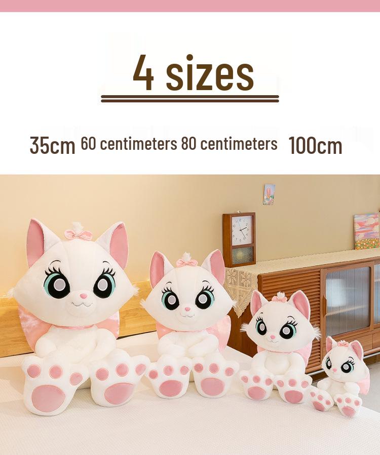 Adorable Marie Cat Plush Toy - Cartoon Cat Pillow Gift for Girls