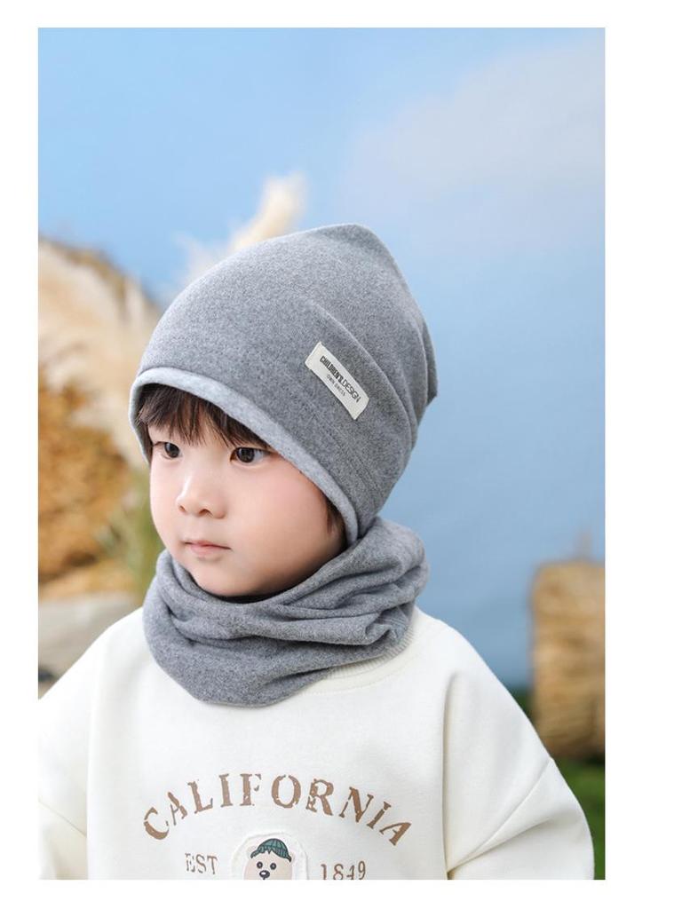 Dwuwarstwowa bawełniana luźna czapka dla dzieci - Ciepła wiatroszczelna czapka jesienno-zimowa dla dzieci w wieku 2-9 lat