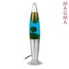 Lampe à Lave - Magma - Vintage - Rouge - Métal et Verre - 1 Ampoule