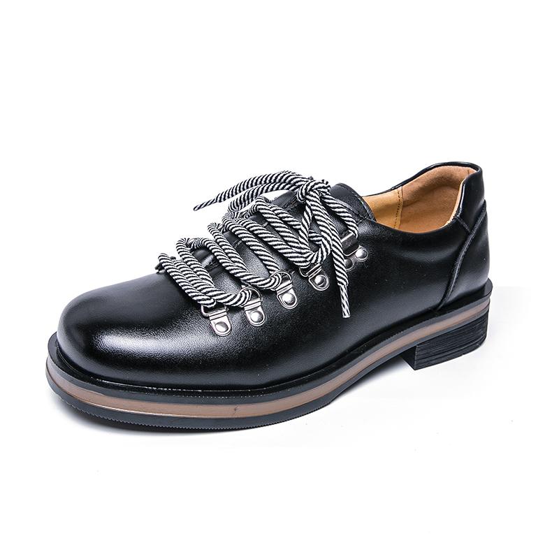

High Quality PU Leather Shoes Mens Derbys Spring Autumn Flat Brand Male Footwear Black Brown Shoes Cool Fashion Style Plus Size 38 чорний