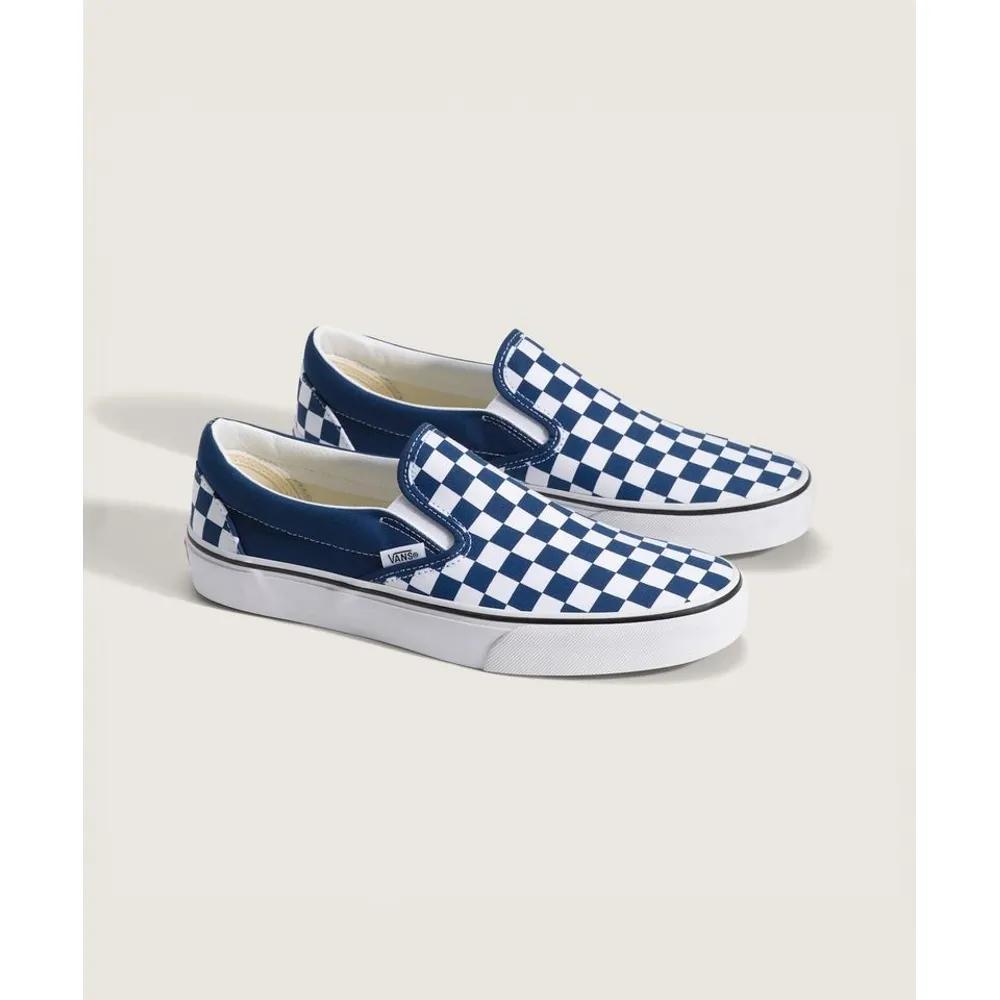 Vans Classic Slip-On Color Theory Клетка Глубокий Индиго VN000DAHFOB1 Кроссовки 310