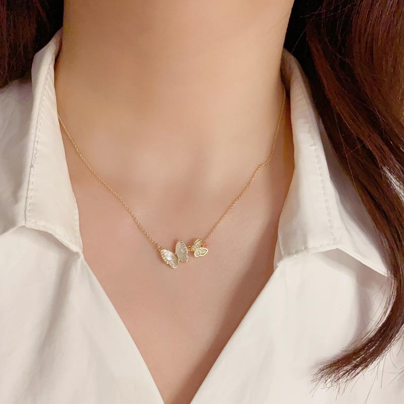Women s Versatile Light Luxury Niche Butterfly Necklace