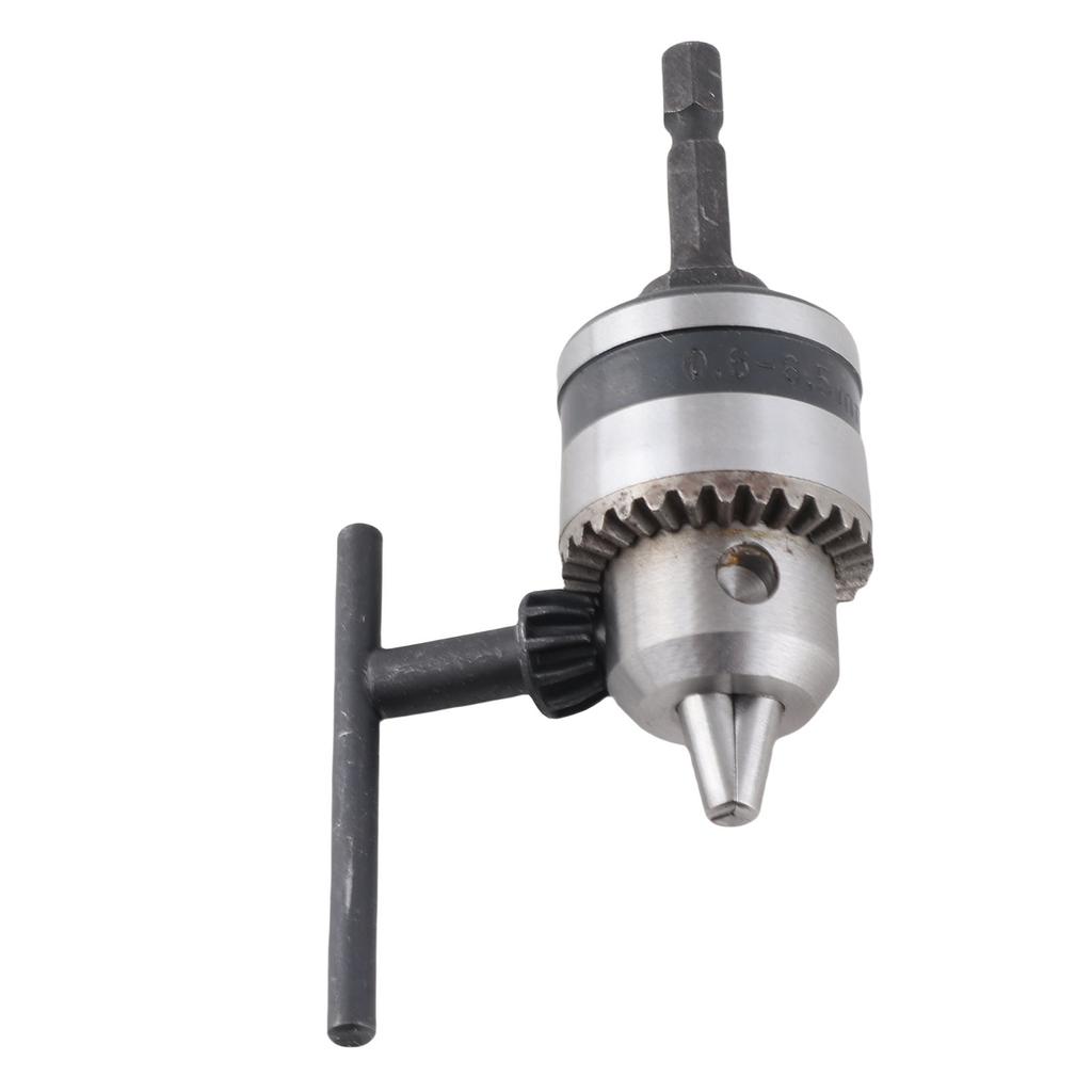Light Wrench Drill Chuck 0.6-6.5MM 3Celsius8-24UNF + 1Celsius4 Hex Head 3Celsius8 Thread Rod