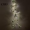 Realistic Artificial Olive Leaves Lighted Garland 6FT Fairy Light Faux Greenery Party Decoration Lights Vine Pre-lit for Spring Christmas Holiday