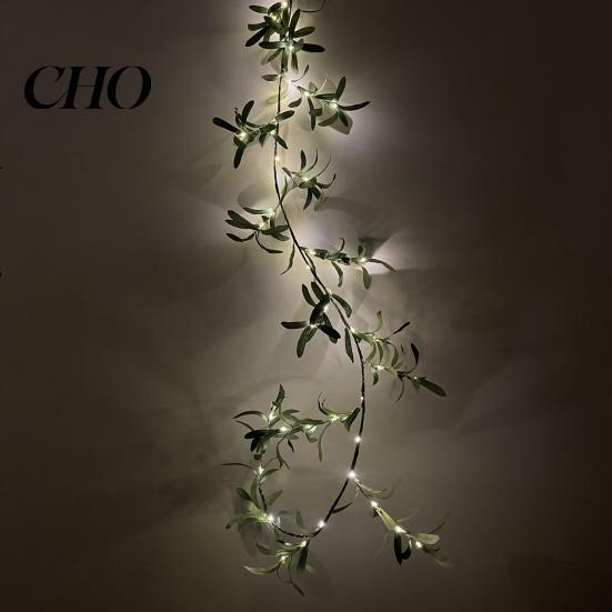 Realistic Artificial Olive Leaves Lighted Garland 6FT Fairy Light Faux Greenery Party Decoration Lights Vine Pre-lit for Spring Christmas Holiday