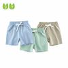 27Kids Children's Clothing Boys' Mesh Breathable Five-Point Pants Summer Boys' Casual Shorts Children's Solid Color Mid-Length Pants
