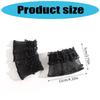 Ruffle Lace Trim Arm Covers Wrist Cuffs Sleeves For Women Dress Outfit Enhancer Sheer Armband Daily Wear Accessory
