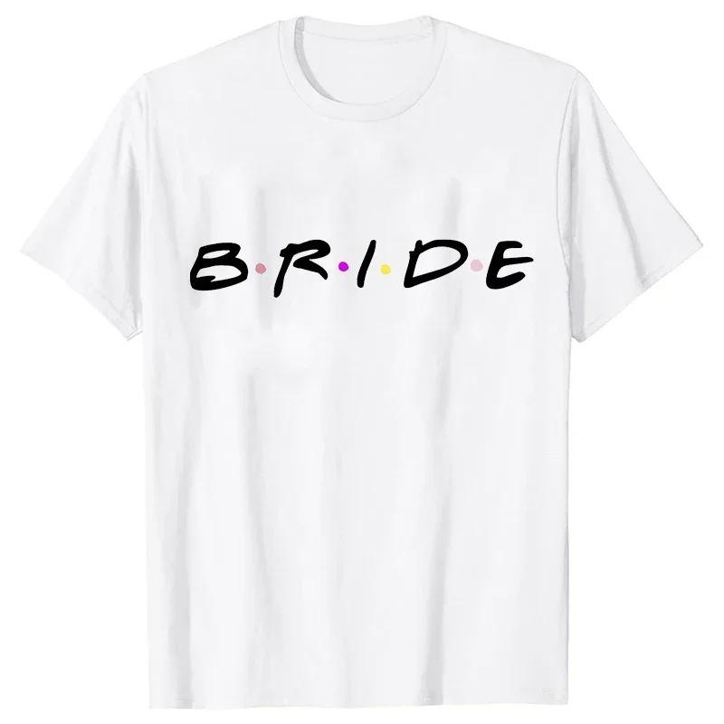 Womens Tshirt EngageUnisext Bachelorette Party Wine Crew Top Bridesmaid Team Bride Sister Mother of The Groom Tshirt Bridal Top