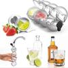 Four-Hole Round Ice Cube Tray Set – Whiskey Ice Maker with 4 Grids