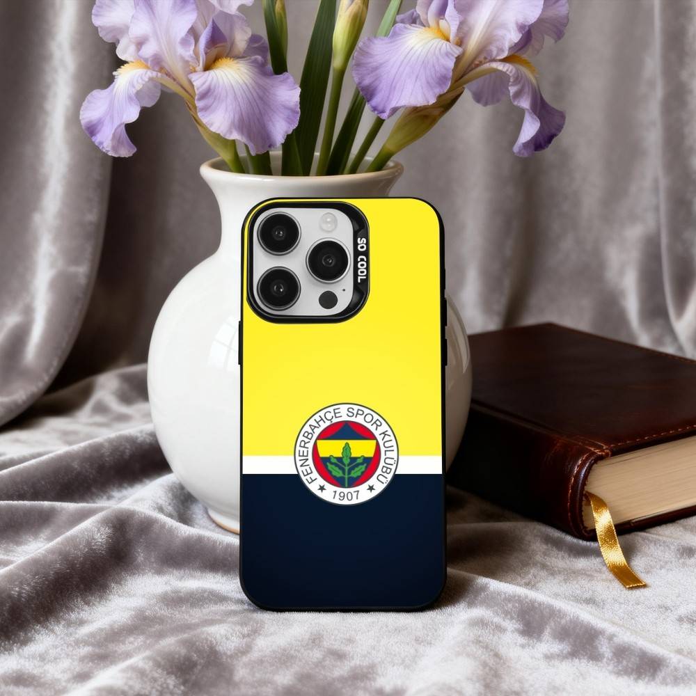 1 Stück T-Truthahn-Y F-Fenerbahce-E Handyhülle Für iPhone17,16,15,14,13,12,11 Plus,Pro Max Schwarz Candy Silber Handyhülle