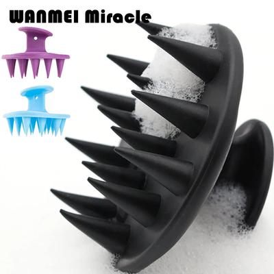 1 Stück Haarbürste Kopfhautmassagegerät für Haarwachstum Schimmelfreies Silikon Kopfhautmassagegerät Shampoo-Bürste Kopfhautschrubber Peeling-Werkzeuge
