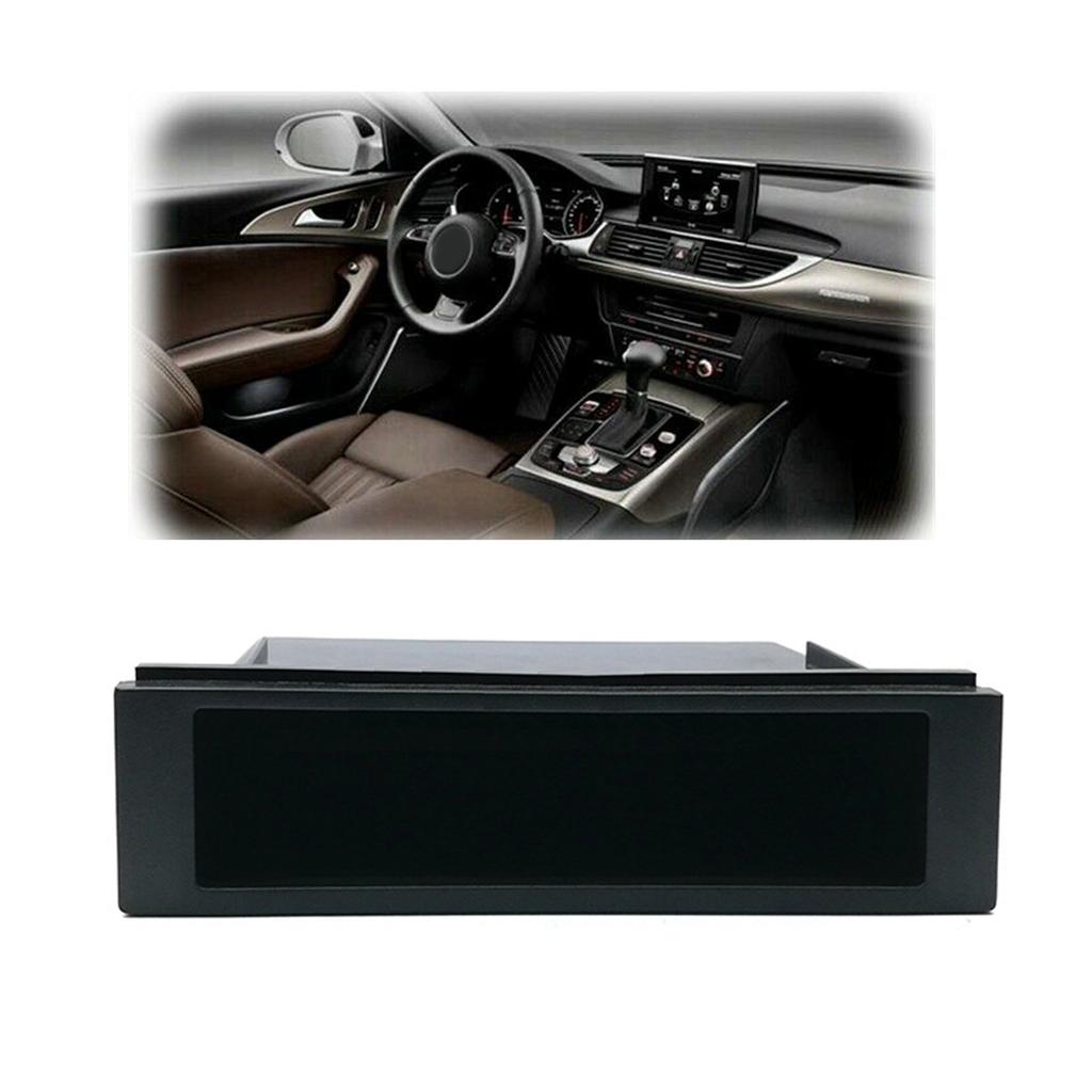 Car Radio 1Din Cup Holder Radio Storage Box Inner Accessories Black Car Cup Holder Radio Cubby CD Radio Drink Cup Holder