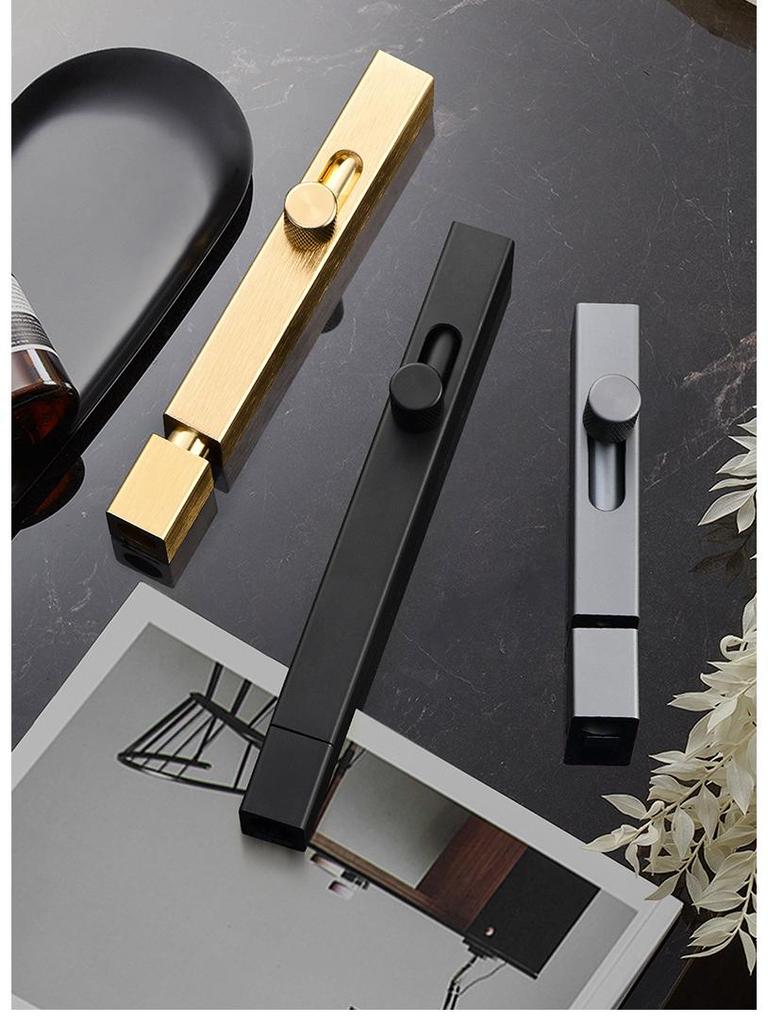 No-Drill Bathroom Door Latch: Simple Lock for Toilet & Sliding Doors