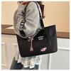 Casual Large Capacity Shoulder Bag Nylon Waterproof Shopping Bag Lightweight Handbag Women