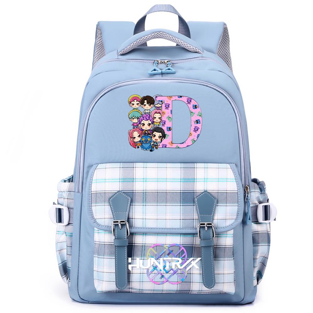 26 English Letter K-Pop Printed Large Capacity Backpack for Teenger Student Girl Boy Schoolbag Bookbag Women Waterproof Travel Bag Kid Gift Mochila