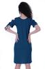 Moomaya Cold Shoulder T-shirt Dress Round Neck Casual Knee Length Summer Dresses For