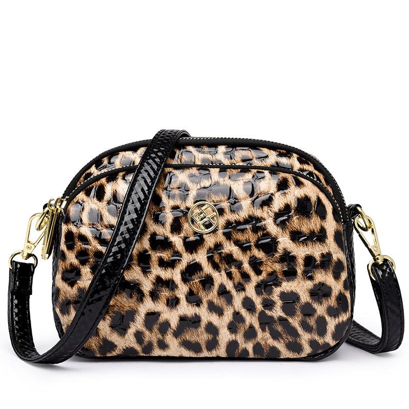 

Сумка для мамы с леопардовым принтом, модная универсальная сумка через плечо на одно плечо, повседневная легкая сумка для мобильного телефона для женщин среднего возраста