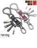 highstyle Tochigi Leather Mini Carabiner Small Snap Hook Keychain & & 4-Hook + (Antique/Wine Red)