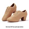 Women's Latin Dance Shoes Soft Sole Medium Heel Summer Square Dance Teacher Shoes
