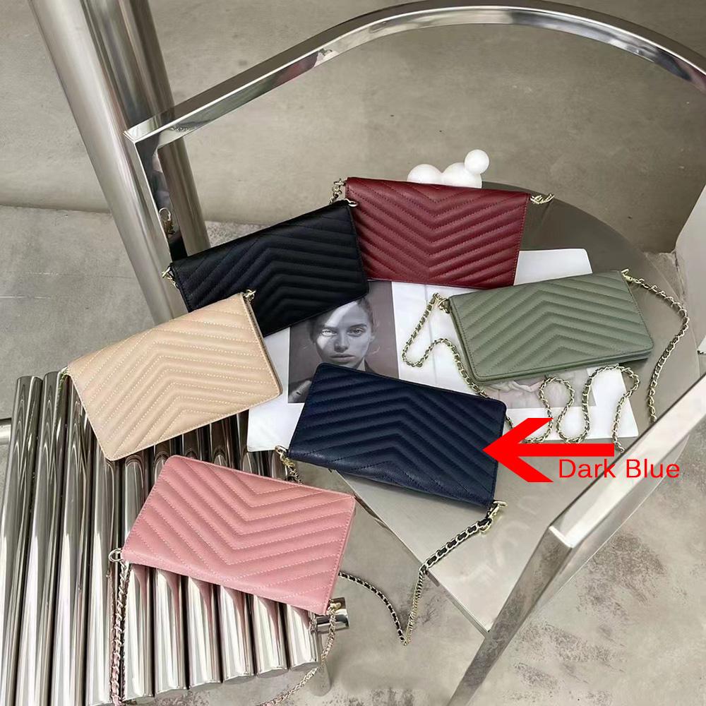 Mini Genți Crossbody pentru Femei din Piele Naturală Caviar cu Lanțuri Împletite, Geantă Mică de Umăr în Stil de Firmă, Poșetă Matlasată fără Logo