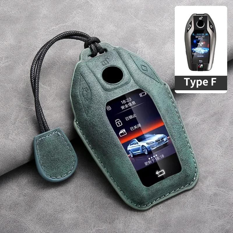 Kožené pouzdro na klíč od auta Kryt Skořepina pro BMW I7 X7 G07 LCI IX I20 X1 U11 Řada 7 G70 G09 XM U06 G81 M3 2023 Chránič Fob Klíčenka