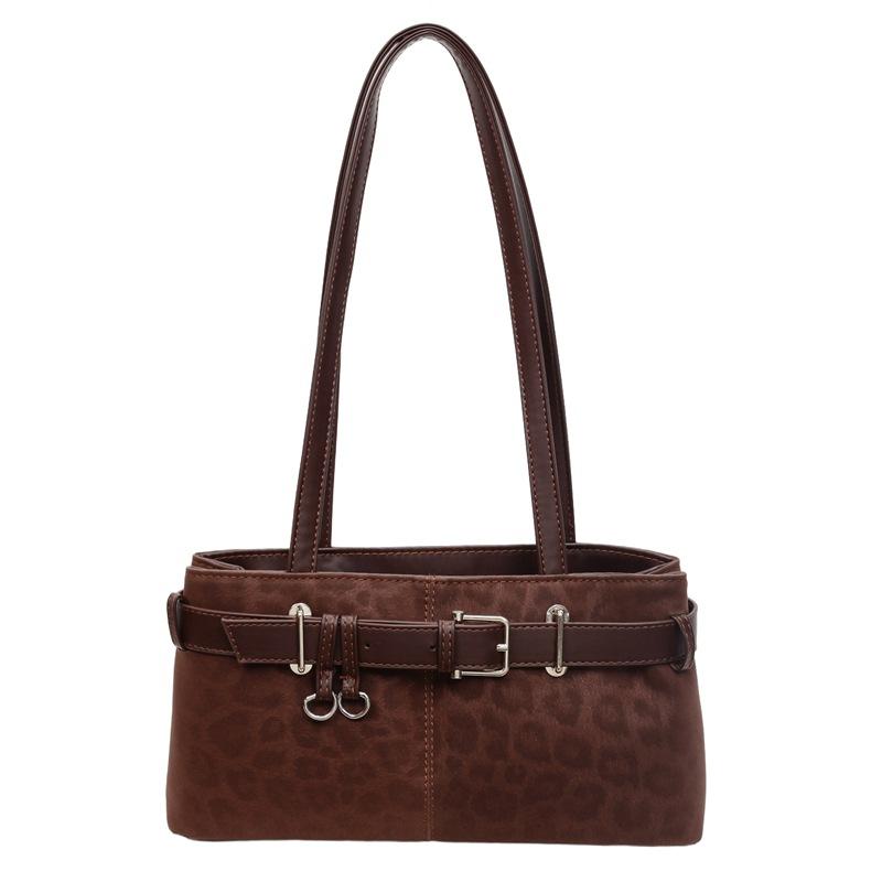 

Vintage niche leopard print armpit bag women s 2025 autumn and winter new commuter versatile handbag shoulder bag