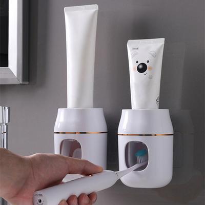 Zahnpastapresse, quantitatives Auspressen, Abfallreduzierung, starke Tragkraft, Wandmontage, automatischer Zahnpastaspender für Kinder und Erwachsene, Badezimmerzubehör