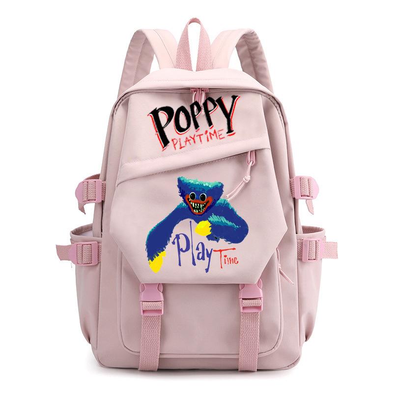 Poppy Waterproof Women's Backpack Girl Schoolbag Large Capacity Travel Leisure Shoulder Bag