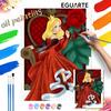 Alice In Wonderland Queen of Hearts Oil Painting Kit Home Decor Gift