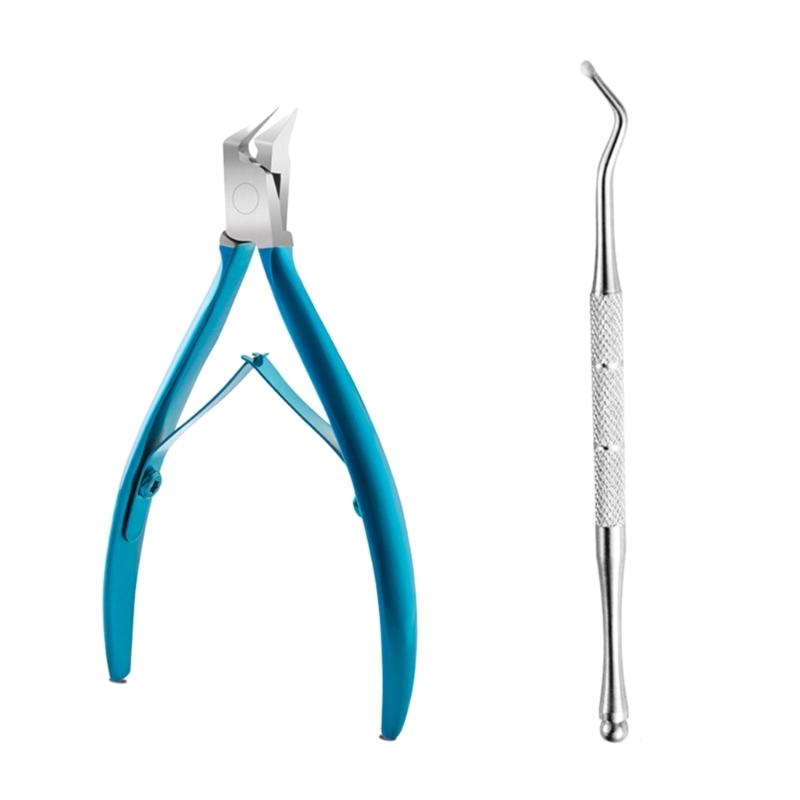 

Professional Toenail Clippers For Thick Ingrown Nails Wide Opening Non-Slip Long Handle Toenail Cutter Trimmers 1 синий