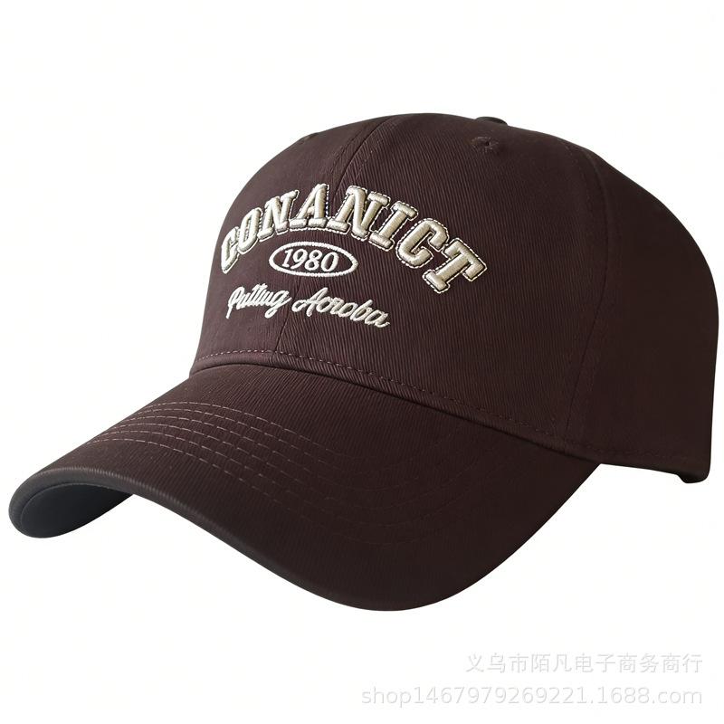 Summer New Letter Embroidered Cap Couple Travel Versatile Sunscreen Baseball Cap Travel Sun Hat Visor