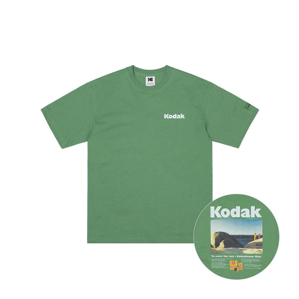 KODAK Scenery Graphic Short Sleeve T-Shirt Khaki